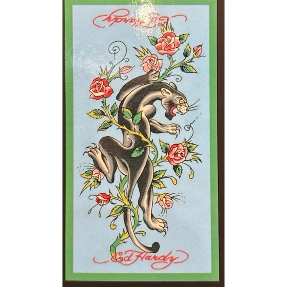 Ed Hardy Beach Towel-Blue Panther